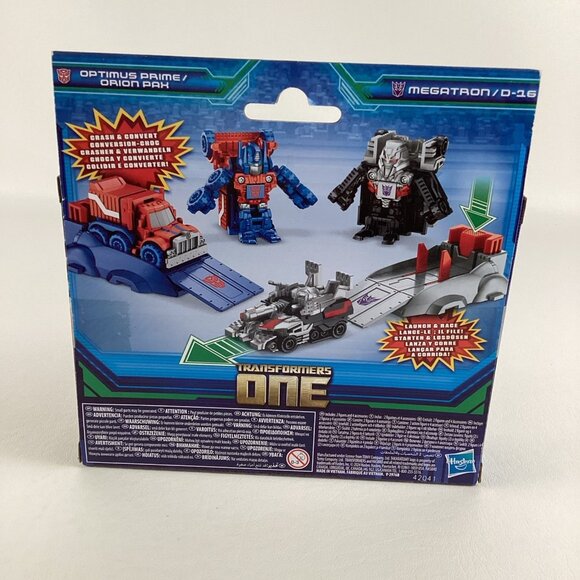 Transformers One Launch Race Crash Convert Optimus Prime Orion Pax Megatron D-16 - Picture 4 of 6